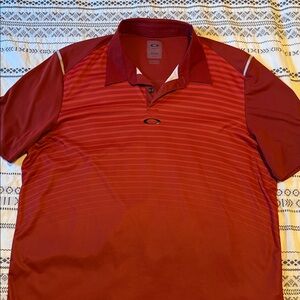 Oakley Men's Burgundy Polo Shirt
